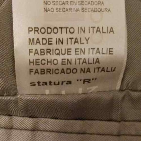 Versace WOOL Jacket Size 52  Gray w light Pinstripe Two Button Sport Coat Luxury - Picture 15 of 15